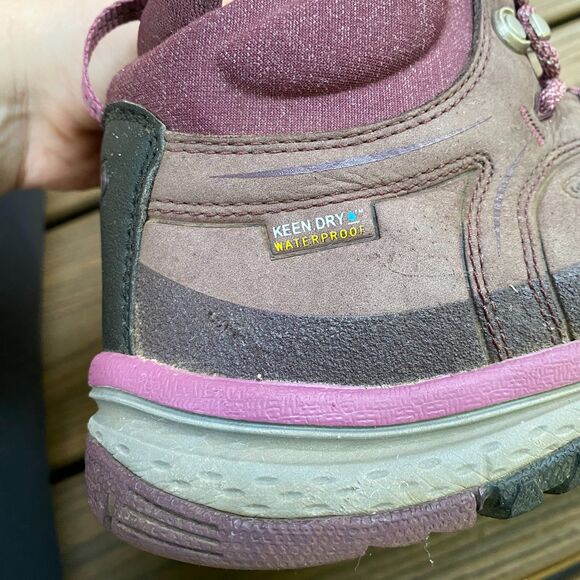 Keen Terradora Leather Mid Waterproof Boot Women's 7.5 Color Purple - Picture 9 of 10